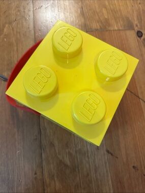 LEGO Yellow and Red Brick Storage Bucket
